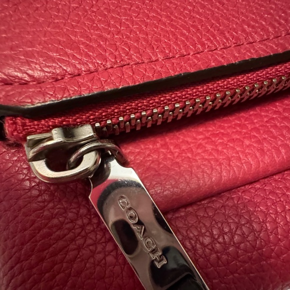 Coach Urbane Pink Fold Over Crossbody with Silver Hardware - Picture 5 of 14